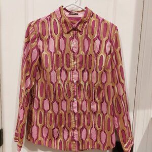 J McLaughlin Printed Blouse